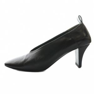 JIL SANDER アンクルリングパンプス レザー 38 黒 ブラック /SS OS SH