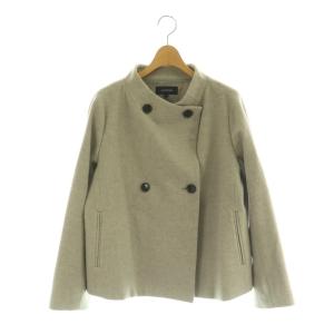 ダブルブレスト ショートコート ウール L グレー BB153-95402JJ /MI OS