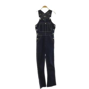 SLIM FLARE DENIM OVER-ALL デニムオーバーオール サロペット コットン 00 紺