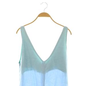 MYLAN Color Linen Conbinaison コンビネゾン オールインワン サロペット F ライトブルー