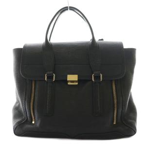 パシュリ サッチェル Pashli Satchel トートバッグ レザー 黒 ブラック /SS OS
