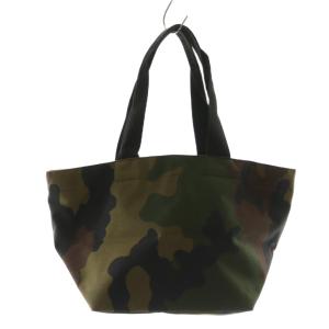 1028Wカモフラージュ ナイロン舟型ショルダーML迷彩 トートバッグ カーキ 茶 ブラウン /AQ OS