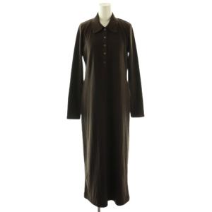 25AW ポロシャツワンピース M ブラウン /DO OS