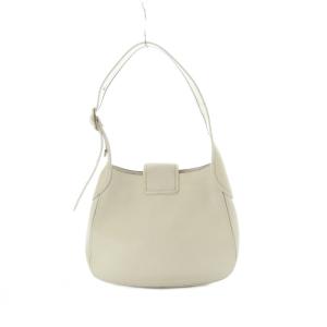 COACH レザー クーリエ ミディアム ホーボー ショルダーバッグ ハンド 白 ホワイト 88349 /RI OS