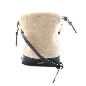 エヴァ フォー シアリング バケット フォン クロスボディ バッグ ショルダー エクリュ 黒 ブラック