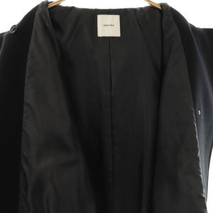 Spick&Span 25AW S160スタンドカラーショートコート 36 ブラック