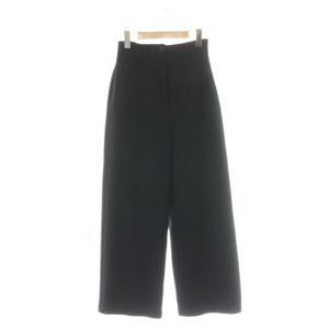 HIGH WAIST WIDE PANTS ワイドパンツ ハイウエスト 1 ブラック /DF OS SH
