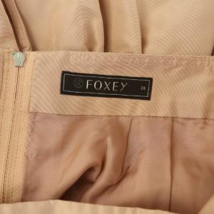 FOXEY タックフレアスカート 38 ピンク 30842