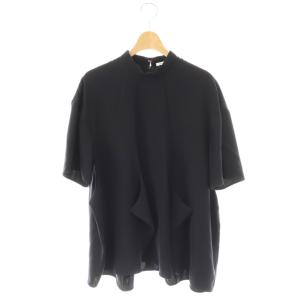 24SS SQUARE-HEM PULLOVER プルオーバー カットソー 38 ブラック /ES OS