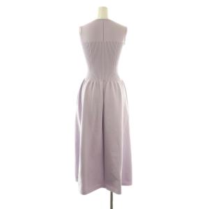 Apuweiser-riche 25SS ホールガーメントビスチェ切替ワンピース ニット 0 ラベンダー /ES OS