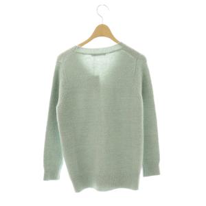 ANAYI ビジュー装飾ウール混カーディガン ニット モヘヤ混 38 グリーン /CX OS