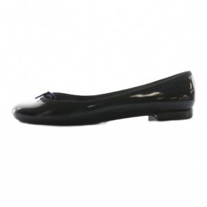 Repetto バレエシューズ エナメル 38 黒 ブラック /SS OS