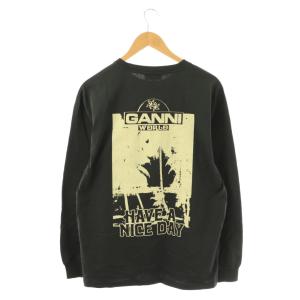 GANNI 24AW Future Heavy Jersey Palm Long Sleeve カットソー Tシャツ