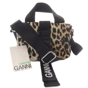 Recycled Tech Mini Satchel ショルダーバッグ レオパード ハンドバッグ 2way