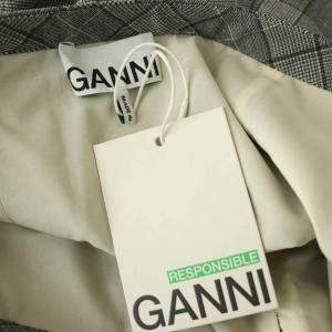 GANNI 24SS F9044 Check Mix Mini Skirt スカート 34 グレー /AQ OS