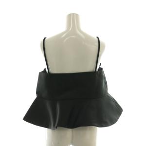 GANNI F9702  Duchesse Satin Top ビスチェ トップス 36 黒 ブラック /AQ OS