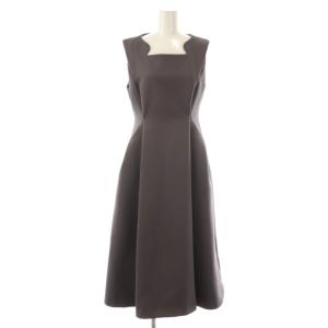 23AW スカラネックワンピース ロング 36 グレー /DF OS