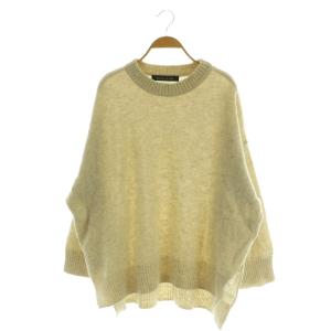 CREW NECK WIDE PO ワイドニット セーター 長袖 ベージュ /MY OS