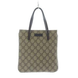 GGスプリーム ハンドバッグ 茶色 ブラウン ベージュ モノグラム 114600 /RI OS