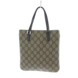 GUCCI GGスプリーム ハンドバッグ 茶色 ブラウン ベージュ モノグラム 114600 /RI OS