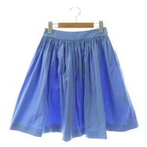 フレアスカート ミニ コットン 36 ライトブルー /NR OS