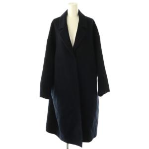 24AW アンゴラ混 リバーコート F ネイビー