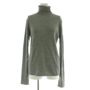 Basic Rib タートルネックプルオーバー ニット 長袖 グレー /MY OS SH