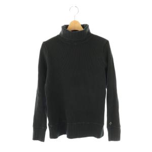 ナイタートルネックビッグワッフル カットソー 長袖 8 ブラック /HK OS SH