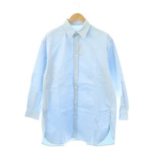 23SS チノストレッチ ビッグシャツ 長袖 Deuxieme Classe取扱 ライトブルー /HK