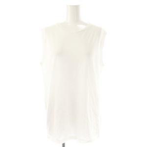 ノースリーブ Tシャツ カットソー ホワイト /HK OS