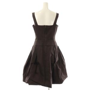 FOXEY BOUTIQUE ベルトデザインワンピース 40 ブラウン 21942 /DO OS