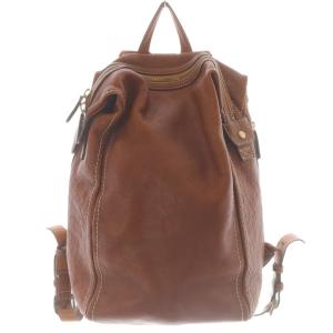 トーンオイルヌメ ソフトミディアムバックパック ブラウン
