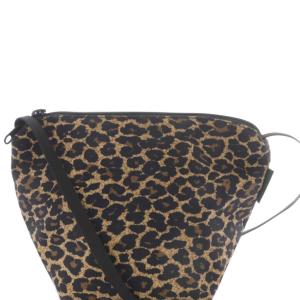 Hervé Chapelier レオパード  ナイロン舟型ショルダーバッグ 茶 ブラウン 2885F /SR