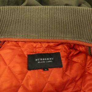 BURBERRY BLACK LABEL 中綿ライナー付き ミリタリージャケット M カーキ /MY OS