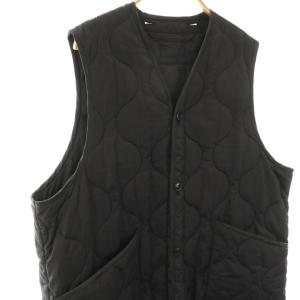 HYKE 17360 QUILTED LONG VEST 1 ブラック