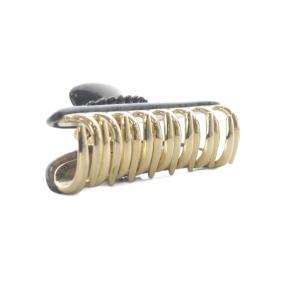 acca ヘアクリップ グレー ゴールド色 /SR