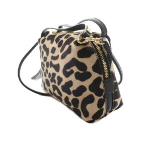 GUM gianni chiarini アリファ ALIFA 2WAYバッグ ショルダー ハンド レオパード柄 ハラコ ベージュ 黒 ブラック