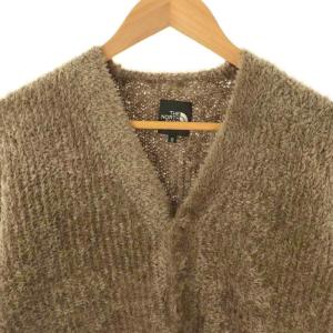 THE NORTH FACE NT92461 オルタナティブフェザーカーディガン ニット 長袖 S 茶 /NR OS