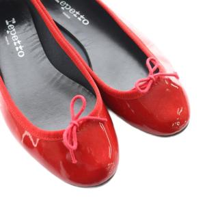 Repetto リリ バレリーナ Lili ballerina シューズ バレエ エナメル 37 赤 レッド V1790VLUX