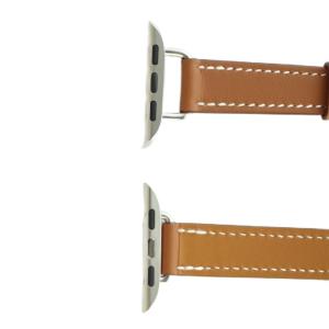 HERMES Apple Watch ドゥブルトゥール ベルト バンド レザー 42mm ベージュ