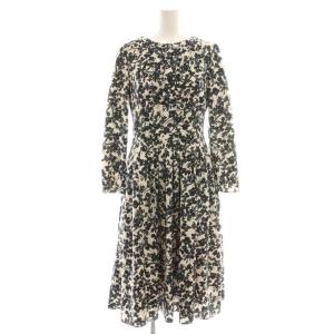 24AW SLEEPING FLOWERS ドレス ワンピース 0 ベージュ チャコール レッド 花柄