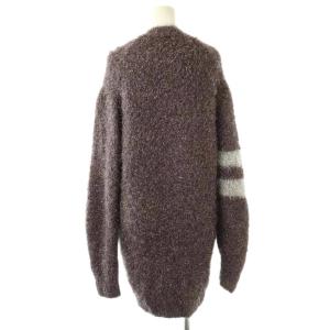 MADISONBLUE 24SS FUZZY TINSEL CD EYELASH YARN カーディガン F パープル