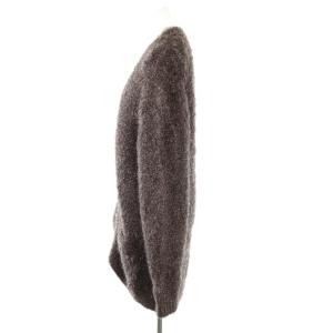 MADISONBLUE 24SS FUZZY TINSEL CD EYELASH YARN カーディガン F パープル