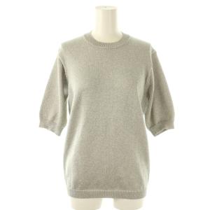 24SS CREW NECK H/S KN Lame ニット プルオーバー ラメ S