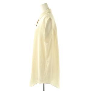 Theory 24SS POWDER CREPE OS SLEEVELESS SH J ブラウス ノースリーブ S アイボリー