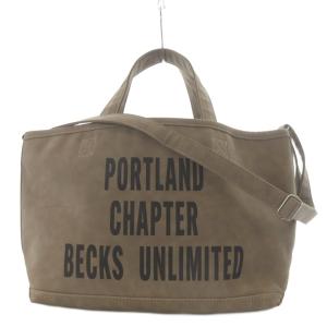 24SS SUEDE LIKE TOTE BAG ダークブラウン