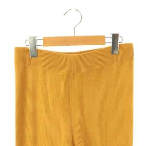 L'Appartement Rib Knit Pants リブニットパンツ イージーパンツ 36 イエロー /DF OS