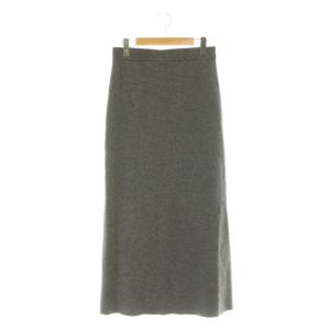24AW KNIT MAXI SKIRT ニットマキシスカート ロング 3 グレー /HK OS