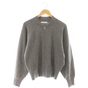 24AW KNIT ZIP BLOUSON ニットブルゾン セーター ウール 1 グレー /CX OS