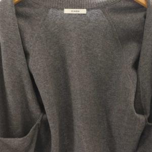 CINOH 24AW KNIT ZIP BLOUSON ニットブルゾン セーター ウール 1 グレー /CX OS